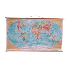 School Teaching Map of Warschow München, 1950s