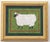 Cleo Plowden Black Sheep Americana Folk Art Minimalism Mauve Burgundy Original Oil Painting by Cleo Plowden For Sale - Image 4 of 5