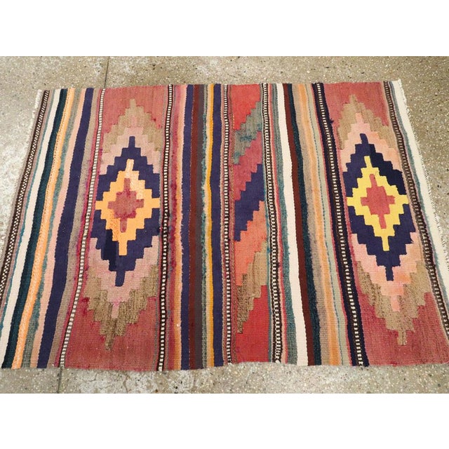 Galerie Shabab Collection Mid-20th Century Persian Flatweave Kilim Rug For Sale In New York - Image 6 of 9