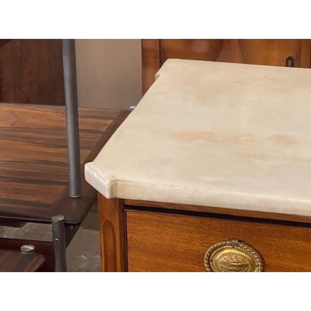 19th C. French Louis XVI Fruitwood Commode For Sale - Image 4 of 7