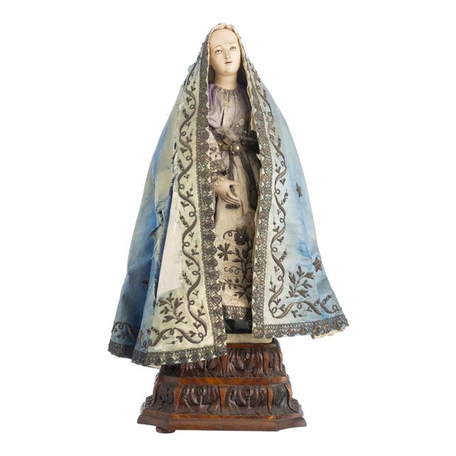 19th Century Our Lady of Sorrows of Roca Sculpture For Sale