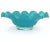 Murano Vintage Murano Jade Green Gold Flecks Italian Art Glass Large Ruffle Rim Footed Centerpiece Bowl For Sale - Image 4 of 7