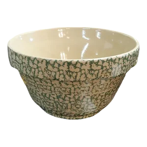 Vintage Robinson Ransbottom Stoneware 8 Quart Mixing Bowl