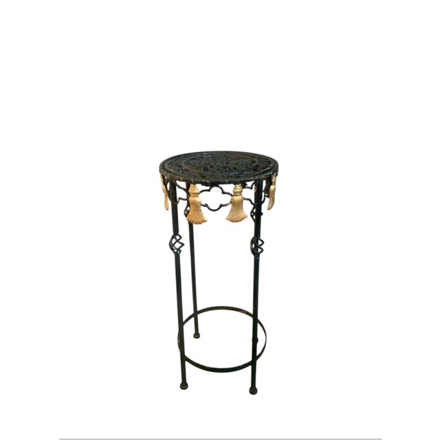 Hollywood Regency 1960s Iron Plant Stands - Set of 3 For Sale - Image 3 of 6
