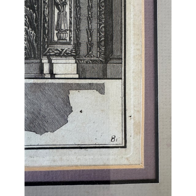 Late 18th Century 18th Century Architectural Copper Engraving by Piranesi #8 For Sale - Image 5 of 8