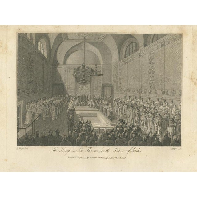 Brown The King on His Throne in the House of Lords, 1804, Paper For Sale - Image 8 of 8
