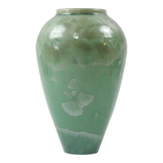 1980s Tim Marcotte Crystalline Glaze Studio Pottery Vase For Sale