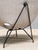 Metal Kosmos Lounge Chair in Ivory Chenille by Augusto Bozzi for Saporiti Italia, 1950s For Sale - Image 7 of 10