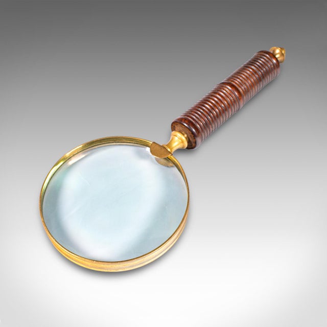 Traditional Antique Ladies Sampler Magnifier, English, Brass, Magnifying Glass, Edwardian For Sale - Image 3 of 7