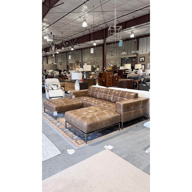A striking contemporary lounge ensemble by American Leather, the Barcelona Collection delivers refined craftsmanship with...