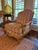 Pair of French Country Louis XV Style Bergère Lounge Chairs in Custom Multi-Stripe Upholstery For Sale - Image 4 of 8