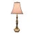 Antiqued Gold Crackle Finish Table Lamp With Acanthus Leaf Motifs - 33.5 Height For Sale