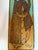 Folk Art Mid-Century Turkish Pyrography Panel of an Ottoman Lady, İstanbul Olgunlaşma Enstitüsü For Sale - Image 3 of 16