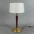 Brass Table Lamp with Wood and Fabric Shade, 1960s For Sale - Image 12 of 12