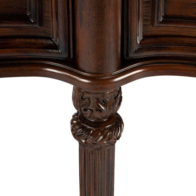 Brown Peyton Console Table, Cherry Brown For Sale - Image 8 of 12