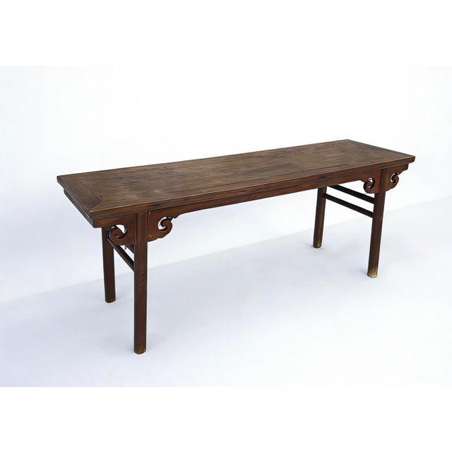 Chinese 84" Long Antique Painting Table For Sale - Image 3 of 3