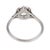 1920s Art Deco Gia 1.01 Carat Old Mine Diamond Platinum Engagement Ring, Size 5 For Sale In Los Angeles - Image 6 of 6