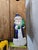 Blue Vintage Polish Hand-Blown Glass Cobalt Blue Father Christmas Ornament For Sale - Image 8 of 12