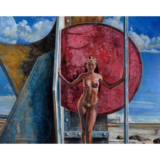 Surrealism Queen of Outer Space - Original Sci- Fi Surrealist Composition by Russell Tripp For Sale - Image 3 of 9