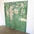 Vintage Chinese Hand Painted and Carved Green Room Divider/Screen For Sale - Image 4 of 12