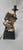 Gold 20th Century Brass-Tone Lion Table Lamp, Neoclassical Black Shade, 28.5 Inch For Sale - Image 8 of 18