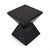 Modern black prism outdoor side table. Created from solid cement resin mixture. Prism lightweight classic bold black...