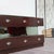 Wood Modern Macassar Ebony Chest of Drawers and Cubic Mirror, 1980s For Sale - Image 7 of 18