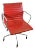 2009 Herman Miller Eames Aluminum Group Management Chair in Red Leather For Sale