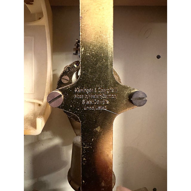 Beige Vintage Electronic Clock from Kundo, Germany, 1960s For Sale - Image 8 of 11