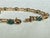 Green Vintage Michael Anthony 14k Yellow Gold Emerald Diamond Bar Link Tennis Bracelet For Sale - Image 8 of 17