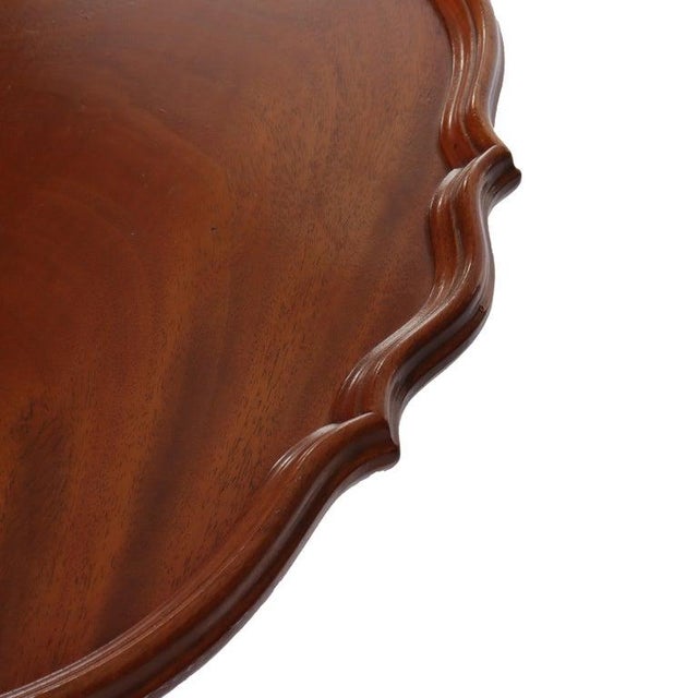 Antique Philadelphia School Chippendale Mahogany Pie Crust Stand C1930 For Sale - Image 6 of 9