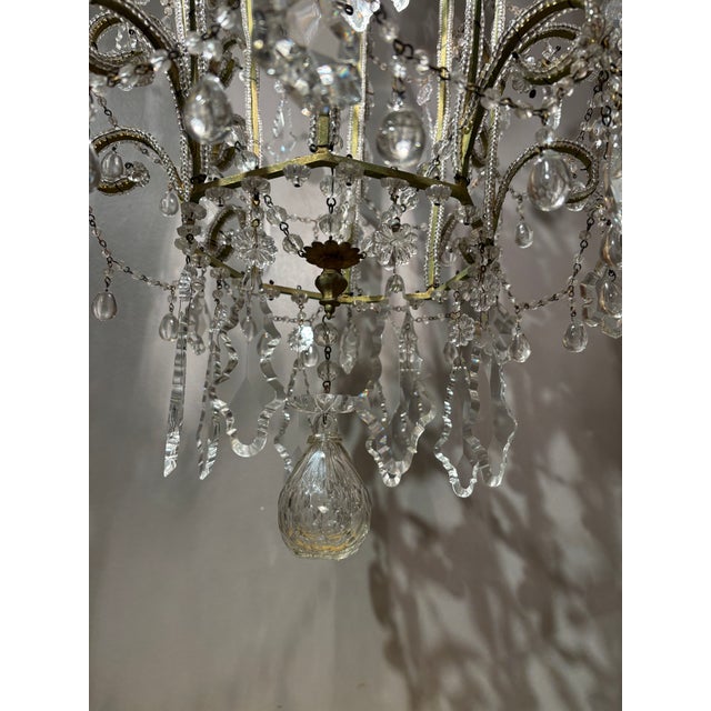 1950s Mid-Century Italian Chandelier For Sale - Image 4 of 10