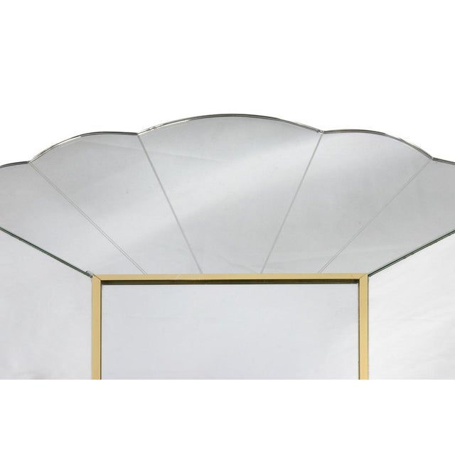 Hollywood Regency AD008 Mirror by Alain Delon for Maison Jansen, France, 1970s For Sale - Image 3 of 7