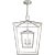 Darlana Large Double Cage Lantern in Polished Nickel Designer: Chapman & Myers Canopy: 7.5" Round Mounting: Chain Shade...