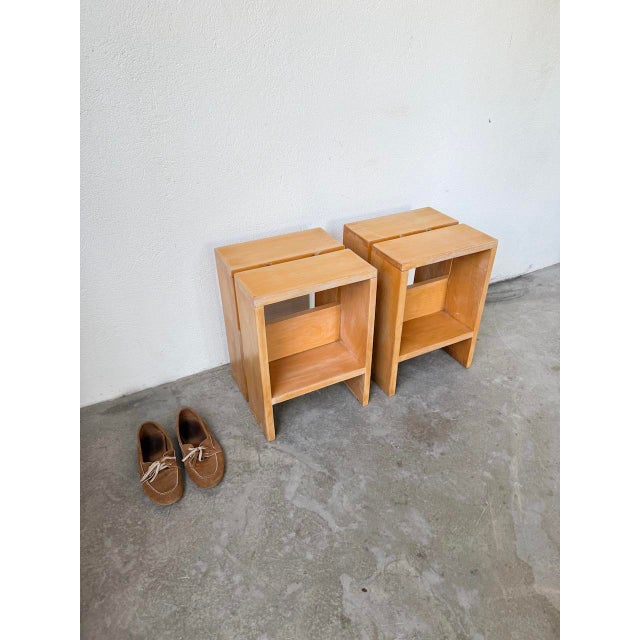 Pine Bedside Tables, 1950s, Set of 2 For Sale - Image 9 of 18