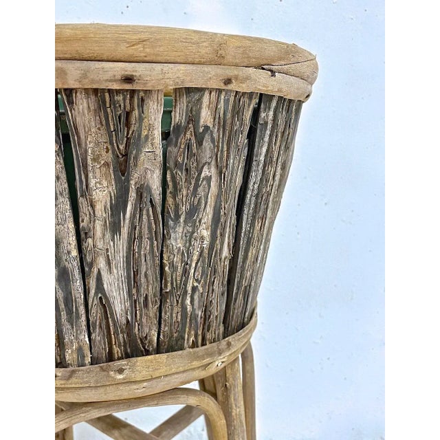 Early 20th Century Outdoor Rustic Weathered Plant Stand For Sale - Image 5 of 7