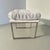 Milo Baughman Milo Baughman Style Chrome Upholstered Stool For Sale - Image 4 of 14