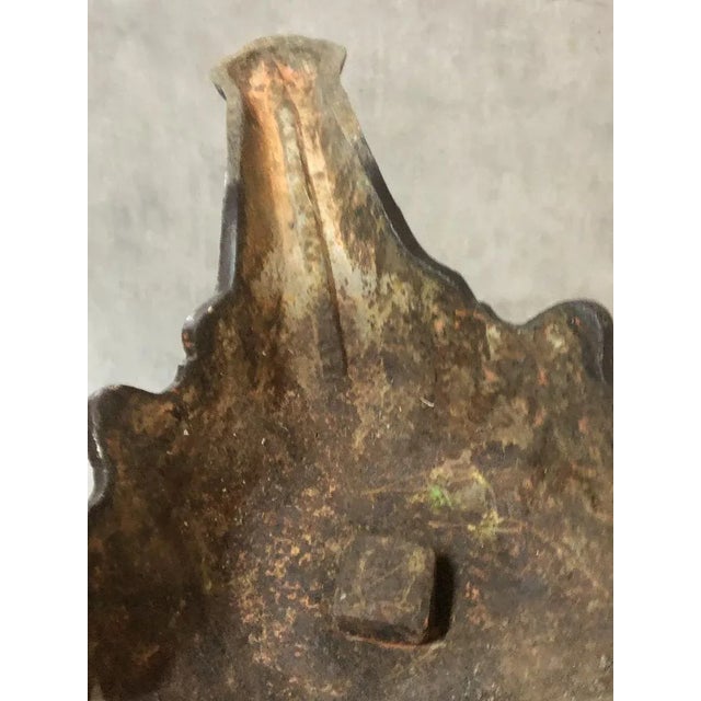 Antique Cast Iron and Marble Pedestal For Sale - Image 9 of 14