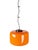 Black Orange & White Incamiciato Murano Glass Pendant Lamp attributed to Vistosi, 1960s For Sale - Image 8 of 14