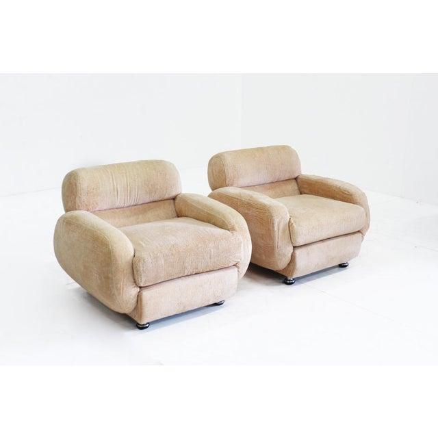Vintage Italian Armchairs, 1970s, Set of 2 For Sale - Image 9 of 10