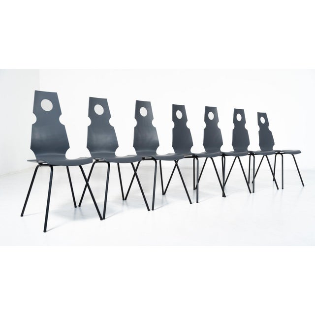 Mid-Century Chair Theo Häberli, Switzerland, 1960s 7 chairs