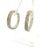 Traditional 1990s Pair of Tiffany & Co Somerset Hoop Earrings 1.75" Sterling Silver Estate For Sale - Image 3 of 5