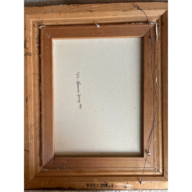 1981 Original Oil on Canvas La Isla Bonita, SIgned by Artist For Sale - Image 9 of 10