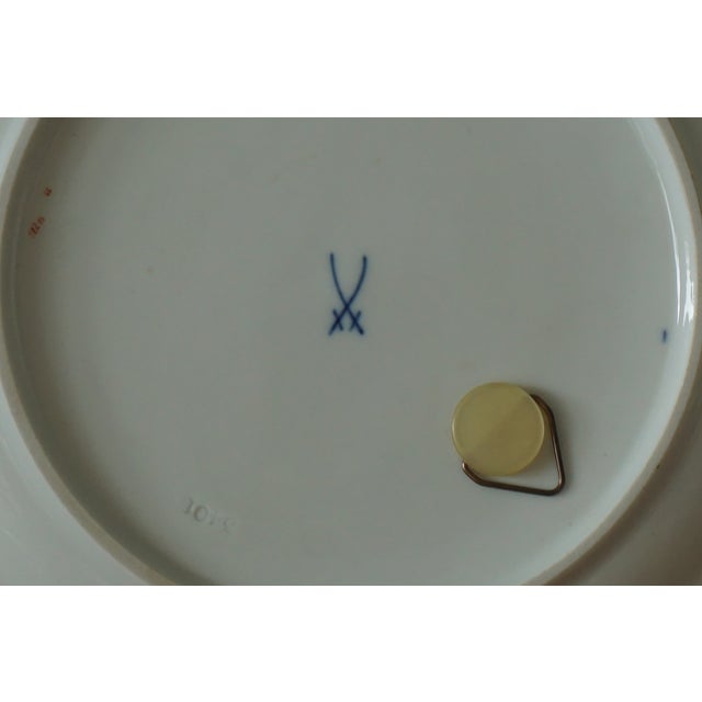 A meissen porcelain plate reproducing the celebrated pattern of the "amsterdam stadholder service" — one of the most...
