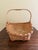 Brown Vintage Split Oak Gathering Basket With Warm Patina For Sale - Image 8 of 9