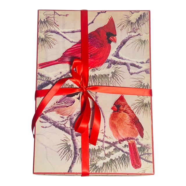Vintage Jumbo Handpainted European Christmas Ornaments in Box For Sale
