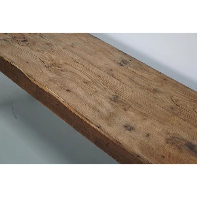 Antique French Farmhouse Elm Dining Table, 19th Century For Sale - Image 3 of 18