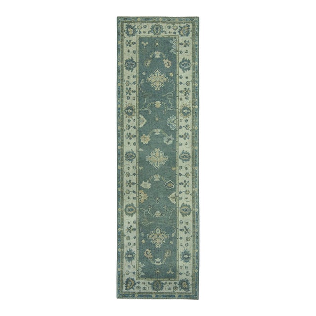 Turkish Oushak Rug 2'10" x 9'8" #19165 For Sale