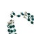 Glass Vintage 1950s Emerald Crystal Beaded Necklace Set - 4 Pieces For Sale - Image 7 of 11