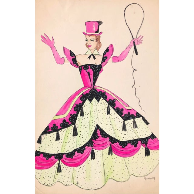 Illustration 1960s Larry Youngblood Mardi Gras Costume For Sale - Image 3 of 3